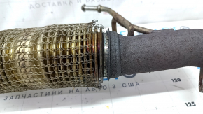 Exhaust manifold with catalytic converter Ford Fusion mk5 13-20 hybrid, plug-in, rusty, mesh torn, bolts broken