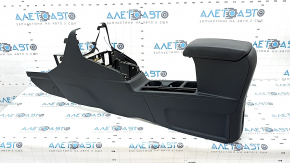 Central console with armrest Ford Ecosport 18-22 black, armrest leather black, scratches