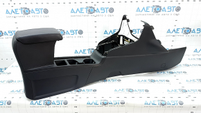 Central console with armrest Ford Ecosport 18-22 black, armrest leather black, scratches