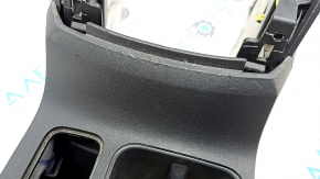 Central console with armrest Ford Ecosport 18-22 black, armrest leather black, scratches