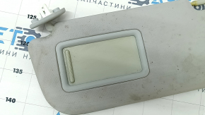 Left visor Toyota Prius 50 Prime 17-19 gray, without hook, dry-cleanable