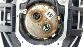 Airbag in the steering wheel driver Toyota Prius 50 Prime 17-22 black, scratches, rusty pyropatron