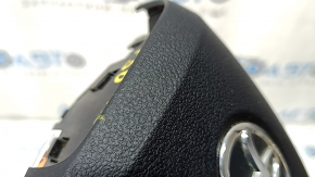 Airbag in the steering wheel driver Toyota Prius 50 Prime 17-22 black, scratches, rusty pyropatron