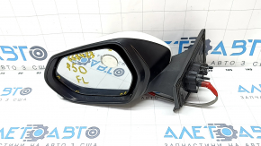 Side mirror left Toyota Prius 50 Prime 17-20 5 pins, heated, white, cracks in the mirror frame