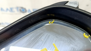 Side mirror left Toyota Prius 50 Prime 17-20 5 pins, heated, white, cracks in the mirror frame