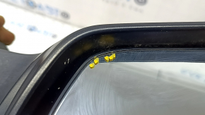 Side mirror left Toyota Prius 50 Prime 17-20 5 pins, heated, white, cracks in the mirror frame