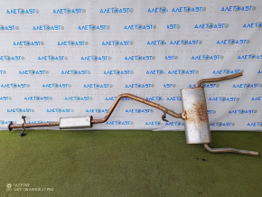 Muffler rear part with barrel Dodge Dart 13-16 2.0 2.4 2 pipes, burnt, dents
