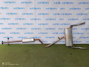 Muffler rear part with barrel Dodge Dart 13-16 2.0 2.4 2 pipes, burnt, dents