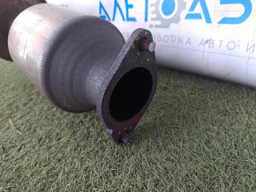 Exhaust line for 1 pipe Ford Fusion mk5 13-19 2.0 hybrid, plug-in with catalytic converter, rusty, studs sawed off