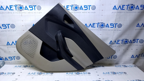 Door trim card rear right Ford Focus mk3 11-14 gray with gray insert plastic, armrest gray plastic, scuffs, scratches