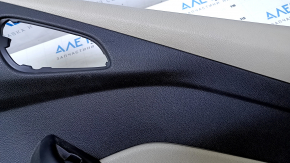 Door trim card rear right Ford Focus mk3 11-14 gray with gray insert plastic, armrest gray plastic, scuffs, scratches