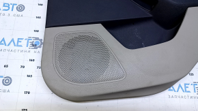 Door trim card rear right Ford Focus mk3 11-14 gray with gray insert plastic, armrest gray plastic, scuffs, scratches