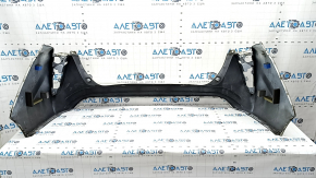 Rear bumper bare Toyota Prius 50 16-18 without parking sensors, white, scratches, broken fasteners