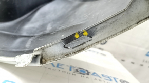 Rear bumper bare Toyota Prius 50 16-18 without parking sensors, white, scratches, broken fasteners
