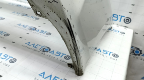 Front bumper bare Toyota Prius 50 16- white, dented, torn, scratches, dents