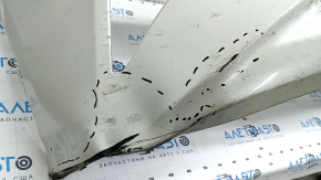 Front bumper bare Toyota Prius 50 16- white, dented, torn, scratches, dents