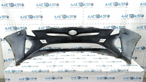Front bumper bare Toyota Prius 50 16- white, dented, torn, scratches, dents