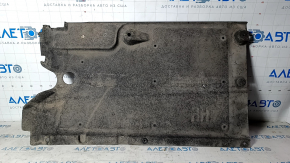 Front right underbody protection Hyundai Sonata 15-19 fasteners torn, abrasion