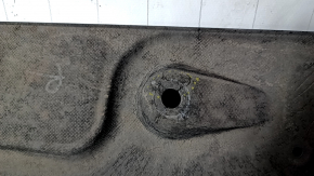 Front right underbody protection Hyundai Sonata 15-19 fasteners torn, abrasion