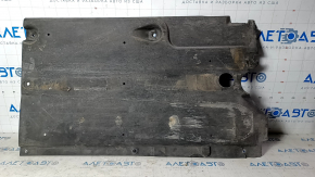 Front right underbody protection Hyundai Sonata 15-19 fasteners torn, abrasion