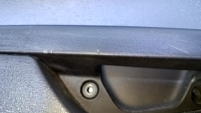 Door trim card rear right Ford Fiesta 11-19 black with black insert plastic, armrest black plastic, scratches, abrasions, scuffs