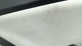Door trim card rear left Toyota Prius 50 16 - black with gray insert leather, armrest leather, scratches, for dry cleaning