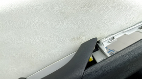 Door trim card rear left Toyota Prius 50 16 - black with gray insert leather, armrest leather, scratches, for dry cleaning