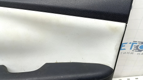 Door trim card front right Toyota Prius 50 16- black with gray insert leather, armrest leather, scratches, dent, for dry cleaning