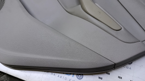 Door trim card rear right Ford Escape MK3 13-16 prerest beige with beige insert plastic, armrest beige leather, under the tweeter, scuffs, scratches, scuffs, whitened plastic