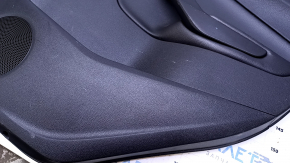 Door trim card rear right Ford C-max MK2 13-18 black with black insert plastic, armrest black leather, under the tweeter, scratches, abrasions