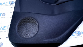 Door trim card rear right Ford C-max MK2 13-18 black with black insert plastic, armrest black leather, under the tweeter, scratches, abrasions