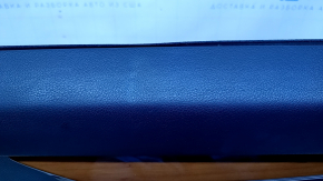 Door trim card rear right Lexus ES300h ES350 13-18 black with black insert leather, armrest leather, molding light wood gloss, with backlight, scratches, abrasions, dents