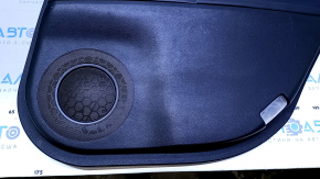 Door trim card rear right Lexus ES300h ES350 13-18 black with black insert leather, armrest leather, molding light wood gloss, with backlight, scratches, abrasions, dents