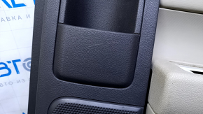 Door trim card rear right Ford Flex 09-12 pre-rest, gray with beige insert plastic, armrest beige rubber, scratches, abrasions, dents