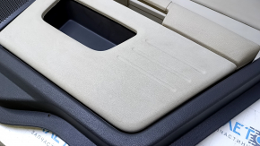 Door trim card rear right Ford Flex 09-12 pre-rest, gray with beige insert plastic, armrest beige rubber, scratches, abrasions, dents
