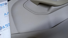 Door trim card rear right Ford C-max MK2 13-18 beige with beige insert plastic, armrest beige leather, under the tweeter, scratches, abrasions