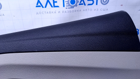 Door trim card rear right Ford C-max MK2 13-18 beige with beige insert plastic, armrest beige leather, scuffs