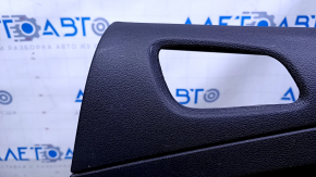 Door trim card rear right Ford Escape MK3 13-16 prerest black with black insert plastic, armrest black leather, scratches, abrasions