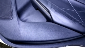 Door trim card rear right Lincoln MKC 15- black with black insert leather, armrest black leather, molding light wood, structure abrasions, scratches, dents