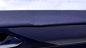 Door trim card rear right Lincoln MKC 15- black with black insert leather, armrest black leather, molding gray structure, abrasions, scratches, dents, bumps