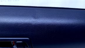 Door trim card rear right Lexus IS 14-20 black with black insert leather, armrest black leather, molding handle gold structure, abrasions, scratches, dent