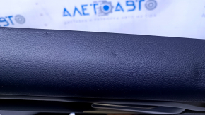 Door trim card rear right Ford Fusion mk5 17-20 black with black insert cloth, armrest black leather, molding gray structure, scratches, abrasions, pokes, scuffs, dents