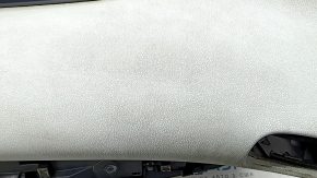 Torpedo front panel with AIRBAG Toyota Prius 50 17-22 black with gray under a small display with a glove compartment, for dry cleaning, scratches on the glove compartment, rusty squib