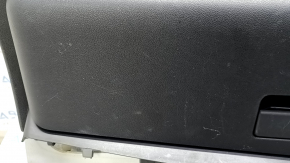 Torpedo front panel with AIRBAG Toyota Prius 50 17-22 black with gray under a small display with a glove compartment, for dry cleaning, scratches on the glove compartment, rusty squib