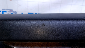 Door trim card rear right Lexus ES300h ES350 13-18 black with black insert leather, armrest leather, molding dark wood gloss, with backlight, scratches, abrasions, scuffs, bumps