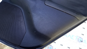 Door trim card rear right Lexus CT200h 11-17 black with black insert leather, armrest black leather, molding gray structure, scratches, abrasions, dent