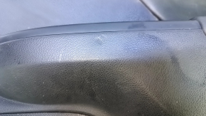 Door trim card rear right Lexus CT200h 11-17 black with black insert leather, armrest black leather, molding gray structure, scratches, abrasions, dent