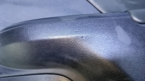 Door trim card rear right Lexus CT200h 11-17 black with black insert leather, armrest black leather, molding gray structure, scratches, rubbed, bumps