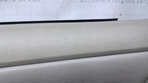 Door trim card rear right Toyota Prius 30 10-15 beige with beige insert leather, armrest beige leather, scratches, abrasions