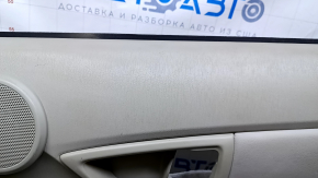 Door trim card rear right Toyota Prius 30 10-15 beige with beige insert leather, armrest beige leather, under the tweeter, scratches, abrasions